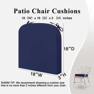 Coussin de chaise d'extérieur en forme de U, imperméable, rempli d'éponge, pour canapé simple, usage domestique - Product Image 2