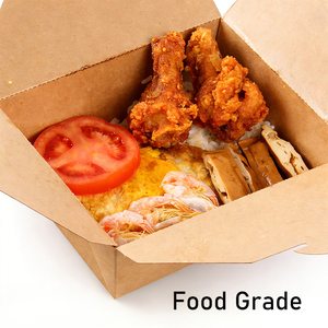 Cajas de Papel para Alimentos Personalizadas, Contenedores de Alimentos para Llevar, Aptos para Microondas, Cajas de Cartón Kraft Marrón para Restaurantes - Product Image 3