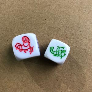 Poisson Crevettes Crabe Jeu Dés Divertissement 16mm Acrylique Dés En Gros - Product Image 1