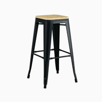 Chaises de salle à manger empilables en métal, style industriel contemporain, tabourets de bar pour café, maison, bureau, hôtel et usage extérieur