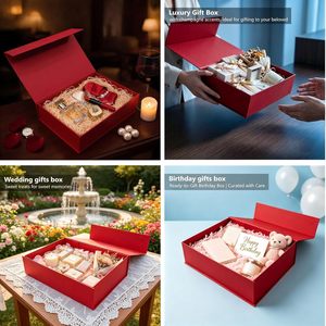 High Quality Luxury A4 Hard Rigid Black Gold Paper Cardboard <b>Magnetic</b> Flip Closure <b>Gift</b> <b>Box</b> Packaging Custom logo - Product Image 5