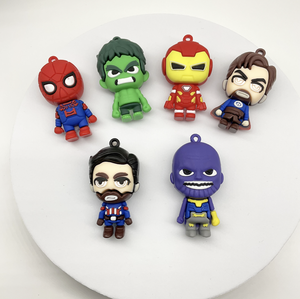 Tùy chỉnh số lượng nhỏ 3D Anime mềm PVC dễ thương động vật màu đen cừu hình dạng mềm PVC Keychain cá nhân 3D Keyring - Product Image 6
