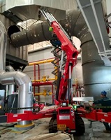 Grue araignée modulaire pour flotte de location, mini-grue sur chenilles avec pièces interchangeables et faible entretien pour les entreprises de location