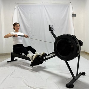 Rameur à air pliable en acier, équipement de fitness d'intérieur, résistance à l'air, contrôle magnétique, usage domestique, unisexe - Product Image 5
