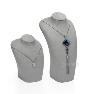 Expositor de Joyería de Lujo de Microfibra con Base de Resina, Multicolor, Multitamaño, Duradero, de Alta Gama, Precio de Fábrica - Product Image 4