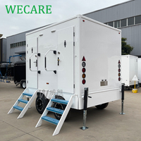 Wecare plastique portable salle de bain douche extérieure toilette mobile wc camping caravane toilette remorque luxe avec remorque mobile