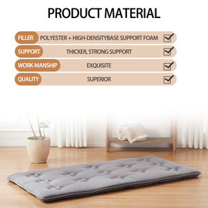 מחצלת futon מזרן foldable יפנית רצפת מזרן מתגלגל עם קו רחצה קל לחנות ונייד - Product Image 2