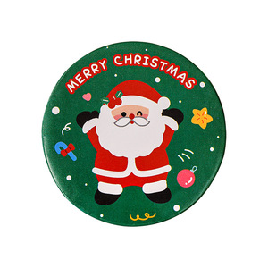 Miroir de Noël de dessin animé, miroir rond miniature mignon, miroir de <span class=keywords><strong>maquillage</strong></span> portable, idées de cadeaux de Noël créatifs - Product Image 5