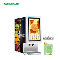 TWBEVERAGE Multi-smaak BIB-siroopdispenser RVS slimme drankenautomaat met afstandsbediening en databeheer