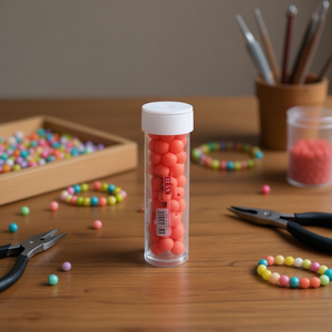 Perline Ilan Abalorio 8Cm Rosso Macaron per Creazione di Gioielli e Artigianato - Product Image 2