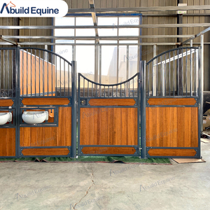 Cales à chevaux portables bon marché, boîte en bambou stable de ferme de porte de cheval, panneau de stalle en acier pour cheval de grange - Product Image 4