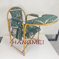 Chaise de prière musulmane pliable de luxe en métal pour mosquée, avec sac de rangement pour livre, idéale pour la liturgie religieuse