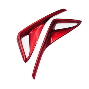 Couvercle de phare arrière antibrouillard en plastique ABS rouge, accessoire pour voiture, moulage 2017 2018, 5 pièces - Product Image 2