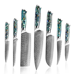 XITUO Qualité Damas Acier <span class=keywords><strong>Couteau</strong></span> 1-7Pcs Cuisine <span class=keywords><strong>Chef</strong></span> <span class=keywords><strong>couteau</strong></span> Japonais <span class=keywords><strong>Santoku</strong></span> Exquis Shell Poignée Logo Personnalisation - Product Image 1