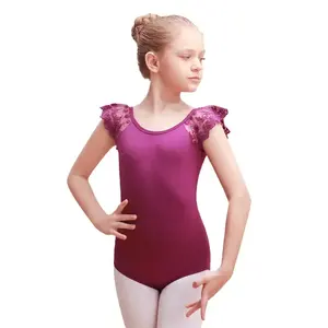 Haute qualité coton tissu Ballet justaucorps enfants enfant filles danse courte Ballet danse jupe danse robe filles Ballet justaucorps