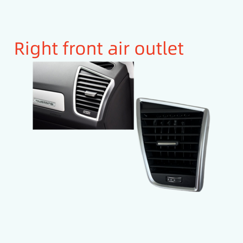 2x Carbon Fiber AC Vent Outlet Trim Cover For Audi Q5 2009-2017
