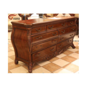 Coiffeuse en bois massif avec miroir, Table de toilette Style américain Antique, accessoires de chambre à coucher, meubles de maquillage GH35 - Product Image 1