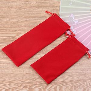 High Grade Delicate Soft Velvet Drawstring Jewelry Comb <b>Bag</b> Unique Portable Design Logo Packaging Dust Pouch Box for Jewelry - Product Image 3