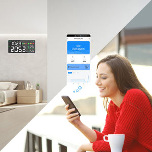 Détecteur de dioxyde de carbone <span class=keywords><strong>mural</strong></span> le plus vendu, dernier analyseur de gaz domestique multifonctionnel connecté au Wi-Fi - Product Image 5