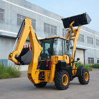 WZ30-25 Backhoe Loader Dijual, Excavator Wheel Loader 4WD dengan Mesin YUNNEI 76kW