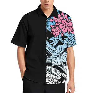 Cheap Polynesian Tribal Clothing Retro Stylish Logo Print Custom Mens Fitted Business Shirt All Over Print Sublimation Shirts
