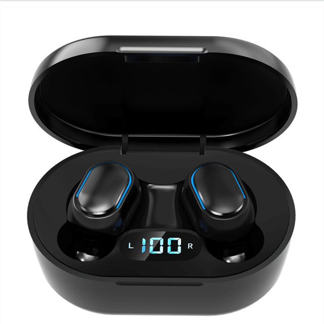 Hot-selling E7S Blotooth Gaming Earphones Headphone 5.0 Earplug TWS Digital Display Sports Gamer Wireless Blotooth Earphones