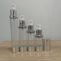 Emballage en bouteille plastique 10ml 20ml 30ml, distributeur à pression, pompe sans air, sérum pour la peau, lotion, crème pour les yeux, crème pour le visage, shampoing, OEM
