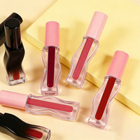 Tube de brillant à lèvres vide avec logo personnalisé, flacon transparent avec applicateur pour emballage cosmétique en marque blanche, vente en gros directe du fabricant