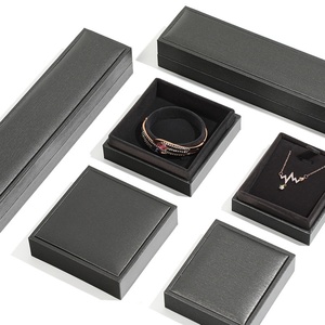 Wholesale Leatherette Paper Embossed Custom Logo Luxury Blue Rectangle Jewelry Box Buckle Closure YaNeng YSJB020 Valentine's Day - Product Image 5