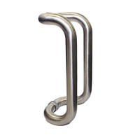 Poignées de porte de douche en verre commerciales en acier inoxydable poignée de porte coulissante en verre à levier de Type H