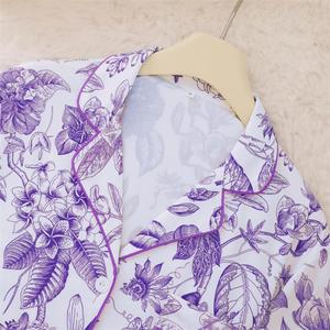 Mùa Hè Đồ Ngủ Phụ Nữ Quần Áo Ngủ Cotton Ngắn Tay Áo Đồ Ngủ Cho Phụ Nữ Thiết Lập - Product Image 4