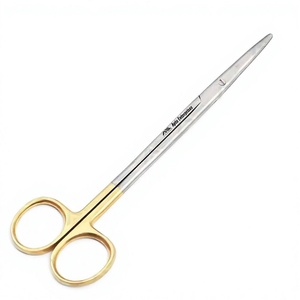 Tijeras de Disección Manuales Rectas de Acero Inoxidable Quirúrgico, Instrumentos Médicos de Precisión con Certificación CE, Metzenbaum TC - Product Image 1