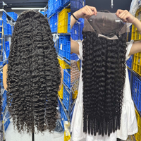 Perruques de cheveux vietnamiens bruts 15A, 100 % cheveux humains, vente en gros de perruques de cheveux humains vierges, meilleur fournisseur de perruques bouclées birmanes HD Lace
