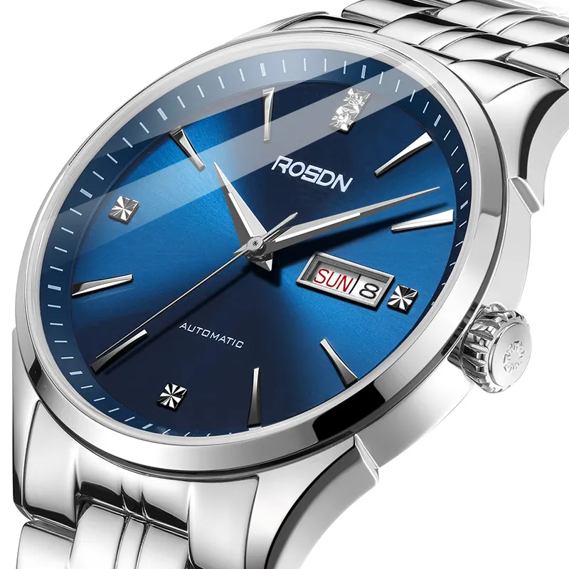 Fast Delivery OEM Mens Watch Waterproof Luxury Watch Price Calendar Display Automatic Mechanical Watch