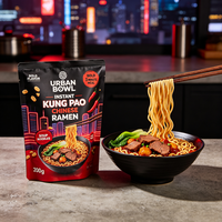 OEM 200g Kung Pao Flavor Ramen Noodles 3 Min Cook Instant Halal Bulk Pack for Africa Mideast