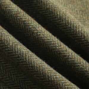 Women's Wool Blazer Brown Herringbone Slim Fit Full Sleeve Warm Jacket Autumn Winter Style - Product Image 4