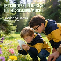 Wholesale 1000X Kids Digital Microscope 1920x1080 Resolution 8 LED Illumination IP54 Rated Portable HD Screen Magnifier OEM ODM