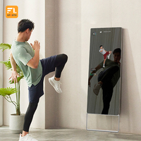 Miroirs de fitness, entraînement, exercice, écran LCD intelligent, maison, bureau, salle de sport, écran tactile interactif, miroir Pilates pour le yoga