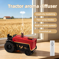 Nouveau Diffuseur d'Arômes Unique en Forme de Tracteur avec Haut-parleur Bluetooth, Humidificateur à Jet de Brume Méduse et Lumières Rythmiques Dansantes
