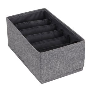 Caja de almacenamiento plegable de tela de lino con tapa y dos asas Capacidad para organizar armarios y armarios de habitaciones - Product Image 6