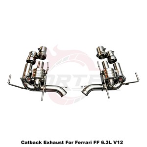 Système d'échappement Catback à soupapes Vortex SS304 pour Ferrari FF F151 6.3L V12 2011-2016, kits de performance racing à montage direct - Product Image 2