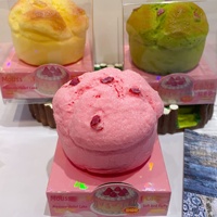 Jouets Squishy en Silicone en forme de Gâteau à la Crème, à Remontée Lente, Boîte Mystère, Cadeau Anti-Stress