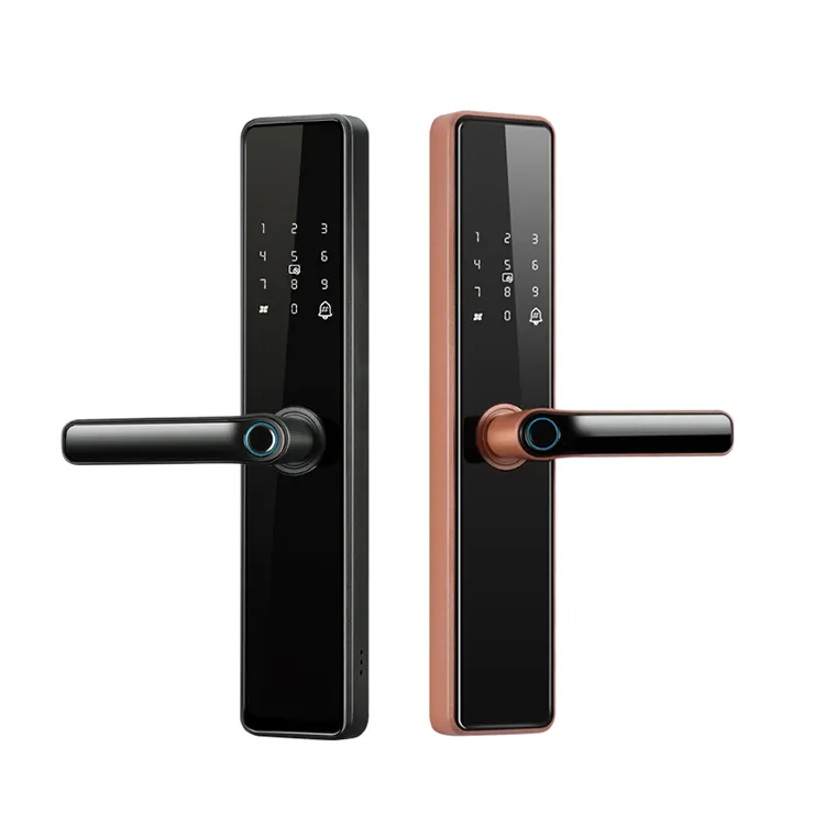 Bilixo лучший биометрический умный wifi tuya отпечаток пальца на дверной ручке rfid дверной замок