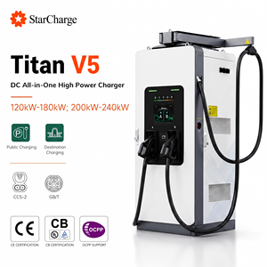 เครื่องชาร์จ CCS2 DC 240kW V5 Starcharge 2.0, เครื่องชาร์จไฟอัจฉริยะสามารถปรับขนาดเครือข่ายได้ - Product Image 1