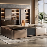 Bureau de direction moderne de luxe en forme de L, en bois, étanche, convertible, modulaire, extensible Tiankang BTCG-64 pour usage commercial