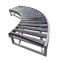 Système de convoyeur à rouleaux en acier industriel à forte capacité, vitesse réglable, rouleaux galvanisés, manutention de palettes robuste, facile à utiliser