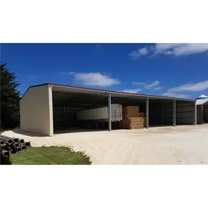 pre-engineered steel structure rural farm machinery sheds kits for FARM MACHINERY SHEDS / HAY SHED / Hay Covers