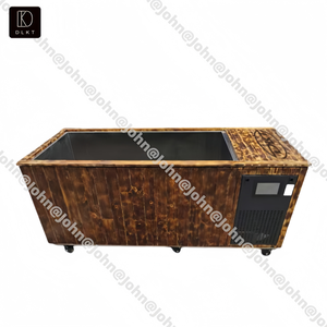 Bañera <span class=keywords><strong>de</strong></span> Inmersión Fría Todo en Uno <span class=keywords><strong>de</strong></span> 110V 220V, Bañera <span class=keywords><strong>de</strong></span> Hidromasaje <span class=keywords><strong>de</strong></span> Cedro Rojo y Acero Inoxidable para Gimnasio - Product Image 5