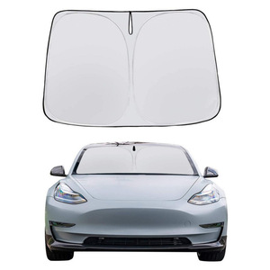 Car Sunshade Front Windshield PVC Foldable <b>Titanium</b> Silver Coated Heat Insulation Summer Protection - Product Image 1