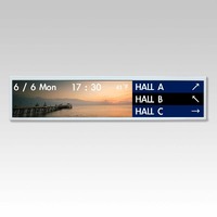 Modul tampilan LCD LCM tipis Ultra lebar 19 inci layar rak tipe batang dengan resolusi tinggi panel IPS 1920x360 antarmuka LVDS